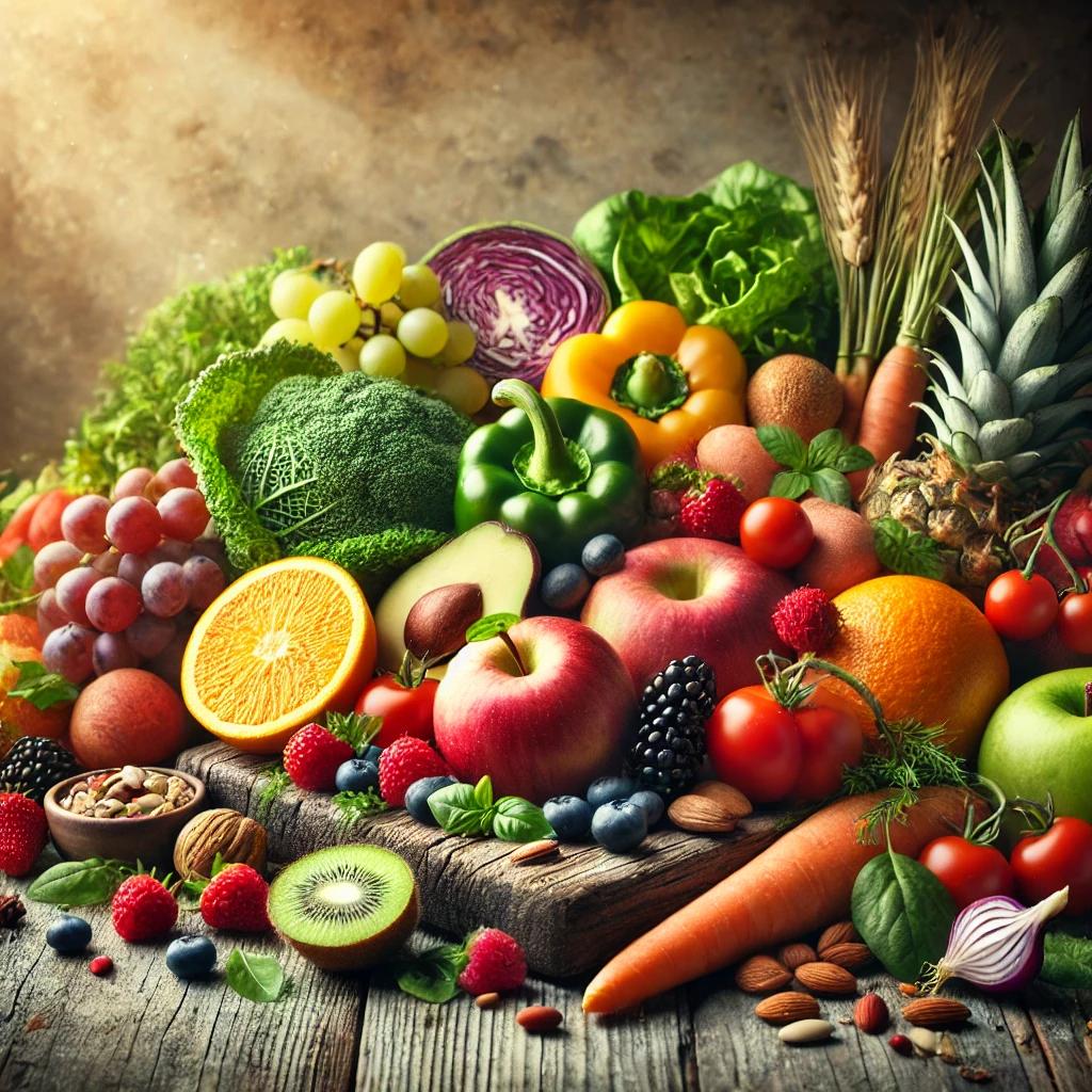DALL·E-2024-12-12-18.04.27-An-image-showcasing-Natural-and-High-Quality-Ingredients-featuring-an-arrangement-of-fresh-colorful-ingredients-on-a-rustic-wooden-surface.-Includ.webp